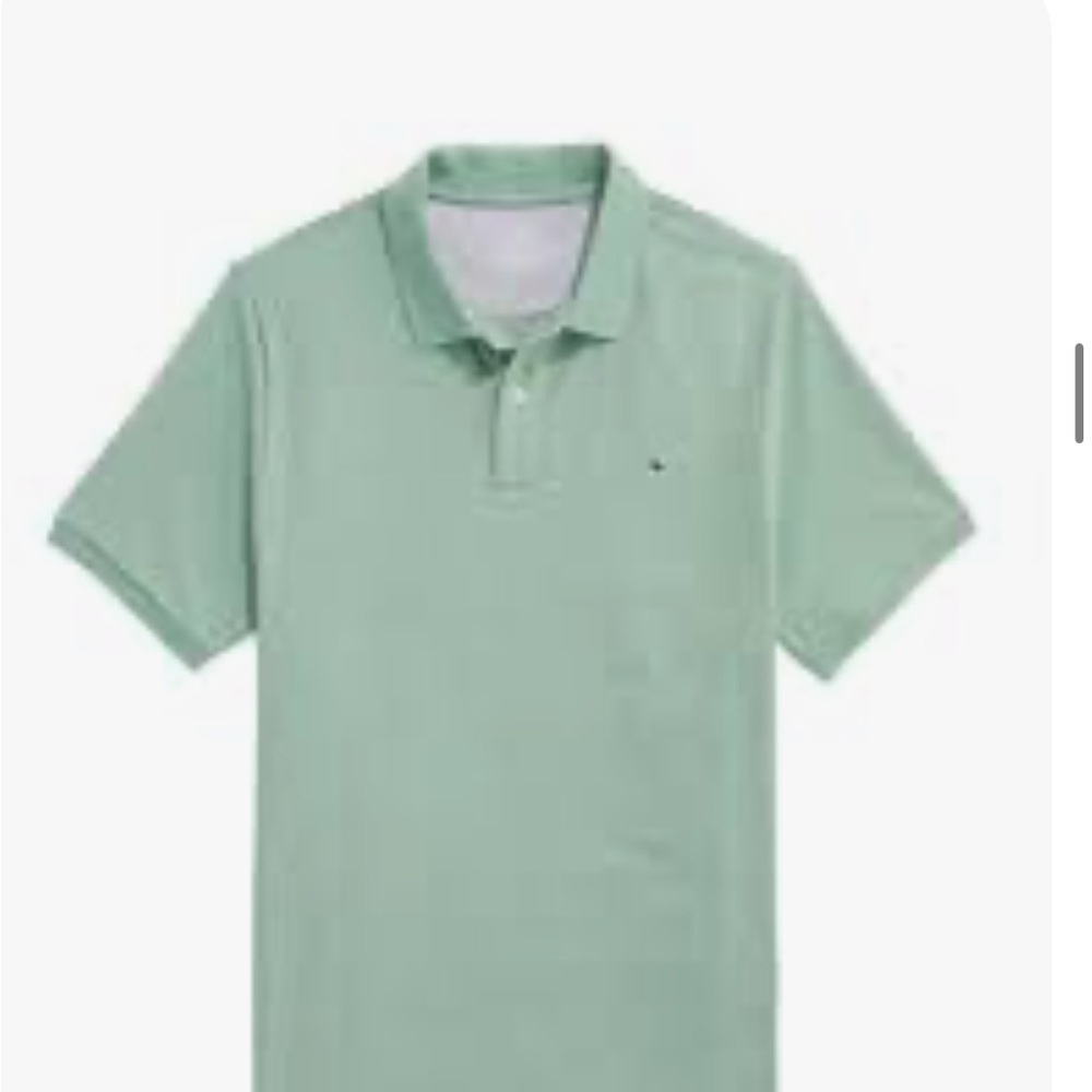 Vineyard Vines Green Polo Shirt Short Sleeve Classic